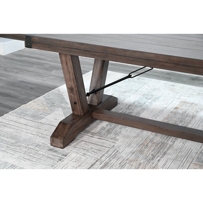 Sunny Designs Yellowstone Extension Table with Folding Leaves Buckskin - Bed & Sofa Hub