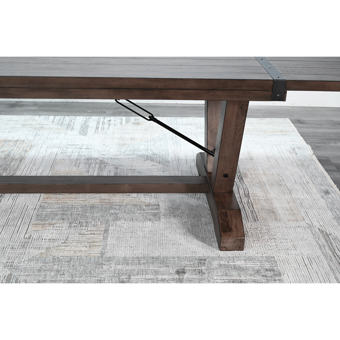 Sunny Designs Yellowstone Extension Table with Folding Leaves Buckskin - Bed & Sofa Hub