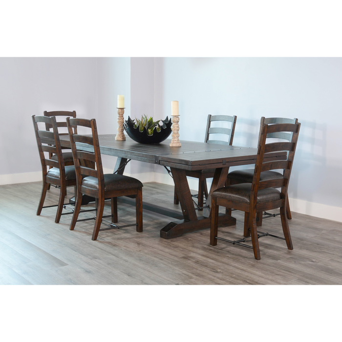 Sunny Designs Yellowstone Ladderback Dining Chair Tobacco Leaf - Bed & Sofa Hub