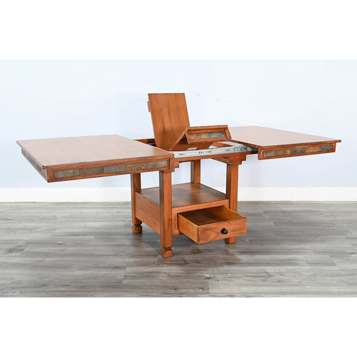 Sunny Designs Sedona 42" Traditional Wood Dining Table Rustic Oak - Bed & Sofa Hub