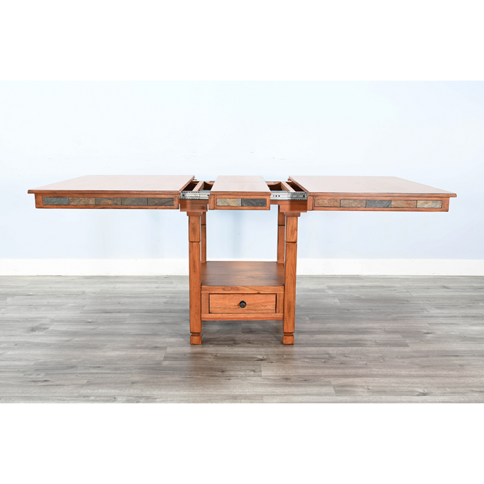 Sunny Designs Sedona 42" Traditional Wood Dining Table Rustic Oak - Bed & Sofa Hub