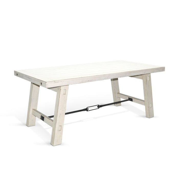 Sunny Designs White Sand Dining Table with Turnbuckle White Sand - Bed & Sofa Hub