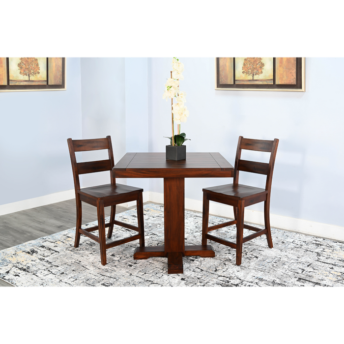 Sunny Designs Adjustable Height Pub Table Vintage Mocha - Bed & Sofa Hub