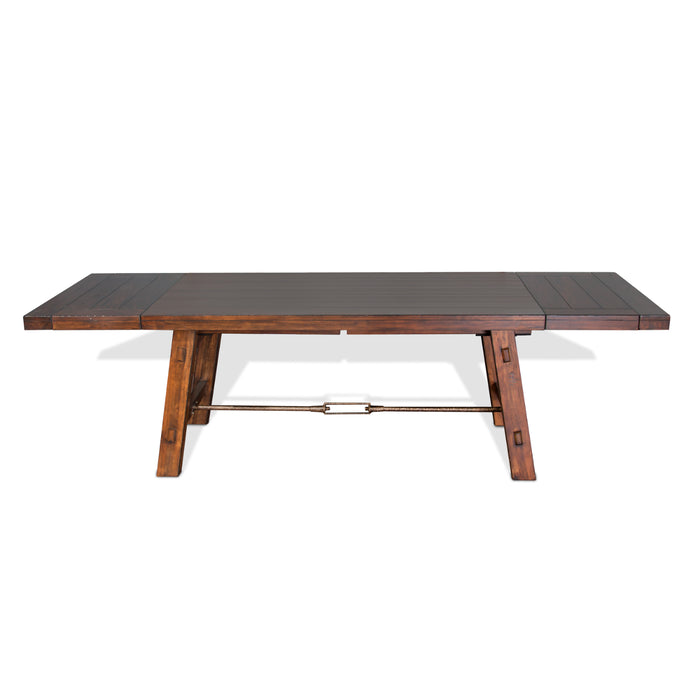 Sunny Designs Tuscany Extension Table withTurnbuckle Vintage Mocha - Bed & Sofa Hub