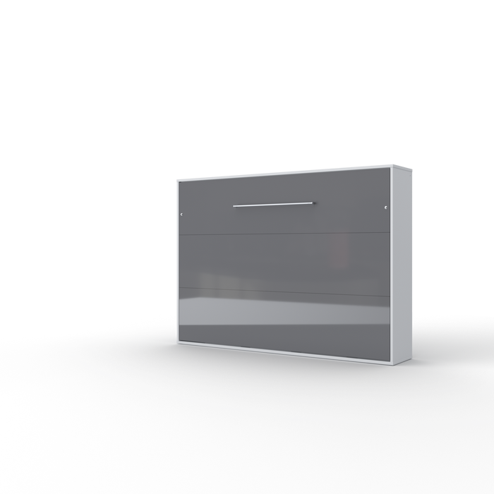 Maxima House Horizontal European FULL XL Murphy bed with mattress and LED included Invento IN-04WLED - Bed & Sofa Hub