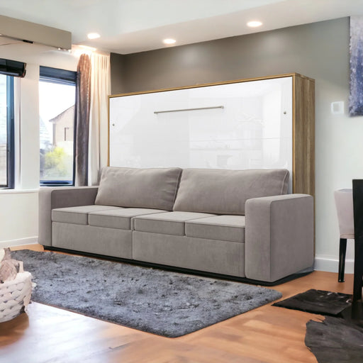Maxima House Horizontal Murphy Bed Invento with Sofa, European Queen - Bed & Sofa Hub