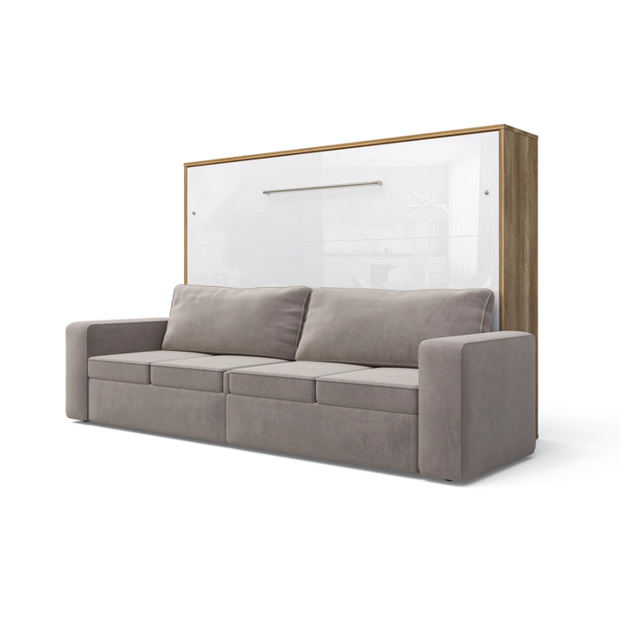 Maxima House Horizontal Murphy Bed Invento with Sofa, European Queen - Bed & Sofa Hub