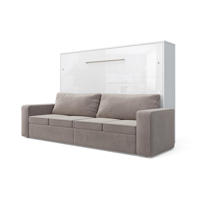 Maxima House Horizontal Murphy Bed Invento with Sofa, European Full Xl - Bed & Sofa Hub