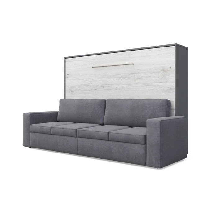 Maxima House Horizontal Murphy Bed Invento with Sofa, European Queen - Bed & Sofa Hub