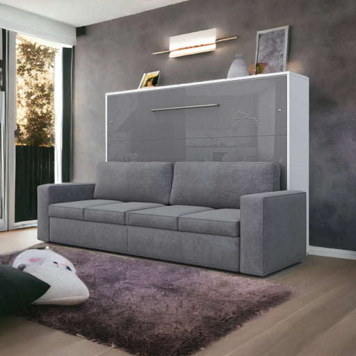 Maxima House Horizontal Murphy Bed Invento with Sofa, European Queen - Bed & Sofa Hub