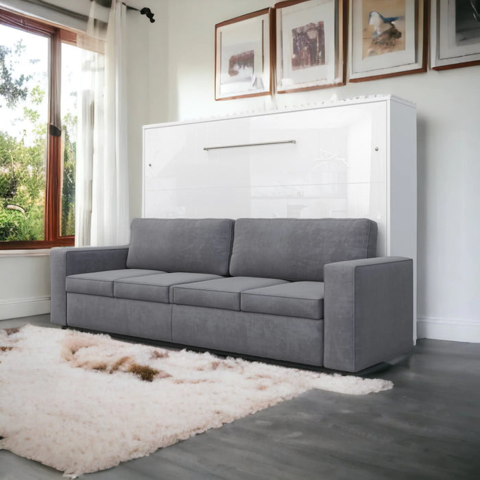 Maxima House Horizontal Murphy Bed Invento with Sofa, European Queen - Bed & Sofa Hub