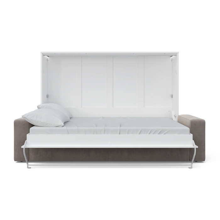Maxima House Horizontal Murphy Bed Invento with Sofa, European Full Xl - Bed & Sofa Hub