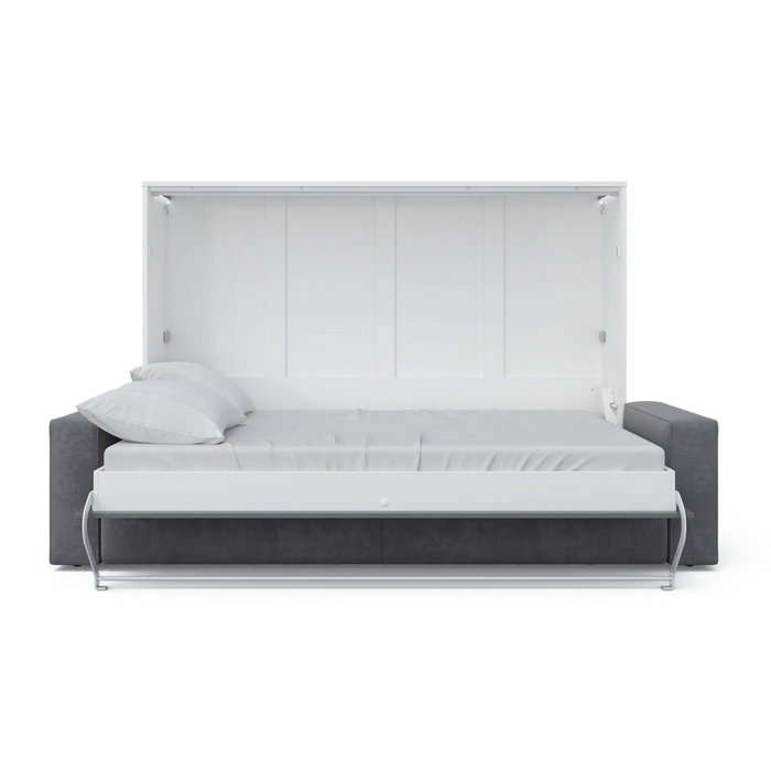 Maxima House Horizontal Murphy Bed Invento with Sofa, European Queen - Bed & Sofa Hub