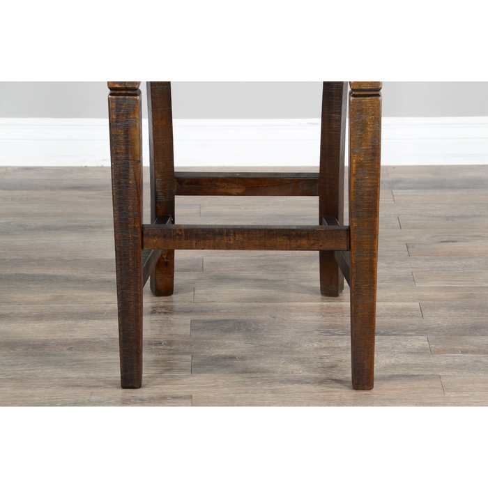 Sunny Designs Bar Homestead Ladderback Barstool, Cushion Seat - Bed & Sofa Hub