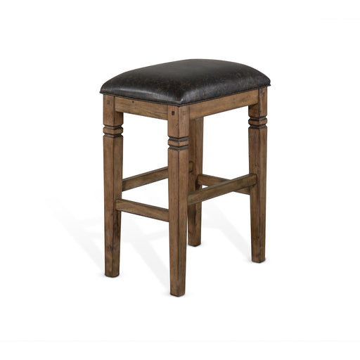 Sunny Designs Bar Backless Stool, Cushion Seat Buckskin - Bed & Sofa Hub