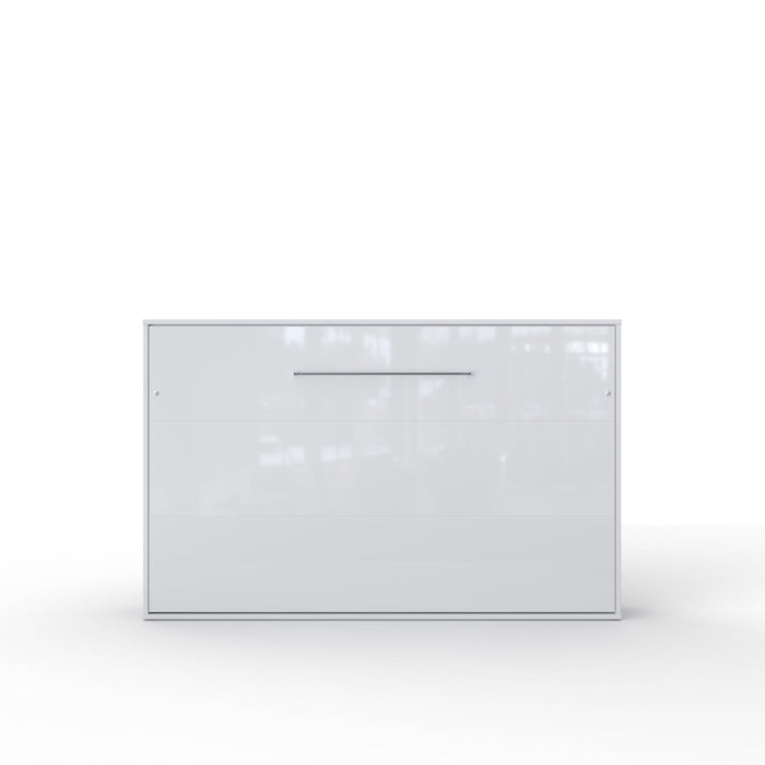 Maxima House Invento Horizontal Full Size Murphy Bed with LED and Included Mattress - Bed & Sofa Hub