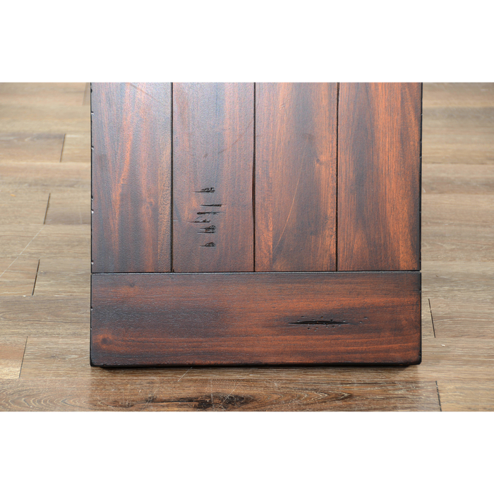 Sunny Designs Dining Bench with Turnbuckle Accents Vintage Mocha - Bed & Sofa Hub