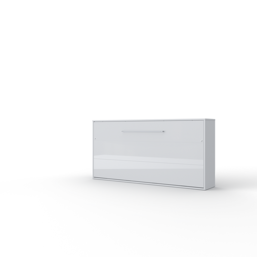 Maxima House European Horizontal TWIN size Murphy Bed INVENTO with mattress and LED IN-06WLED - Bed & Sofa Hub