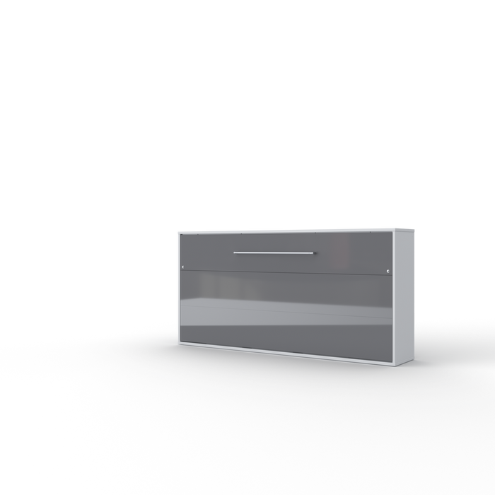 Maxima House European Horizontal TWIN size Murphy Bed INVENTO with mattress and LED IN-06WLED - Bed & Sofa Hub