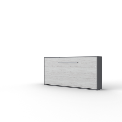 Maxima House European Horizontal TWIN size Murphy Bed INVENTO with mattress and LED IN-06WLED - Bed & Sofa Hub