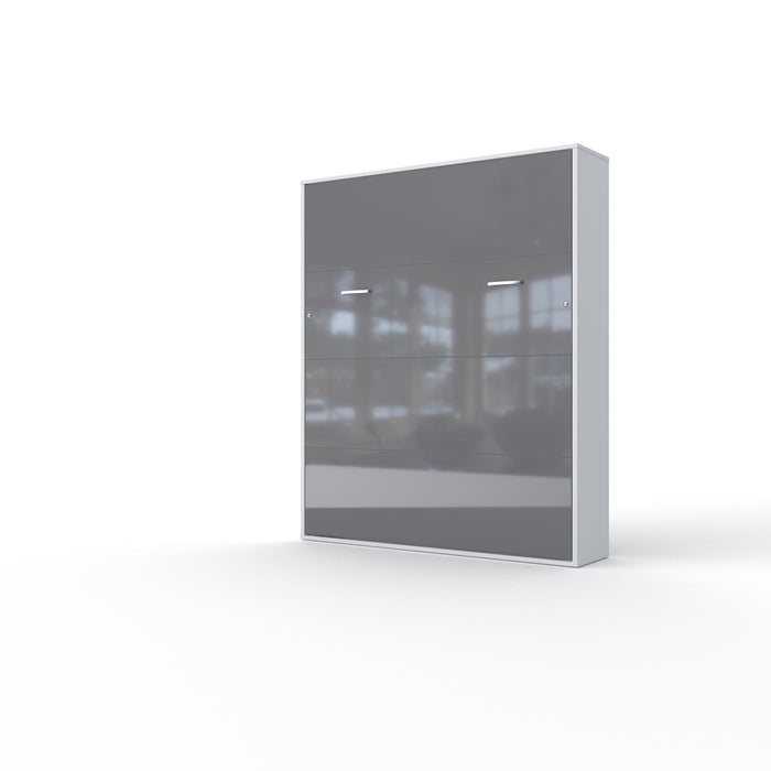 Maxima House Murphy Bed Vertical Invento, European Queen Size with mattress and 2 cabinets IN160V-07W - Bed & Sofa Hub