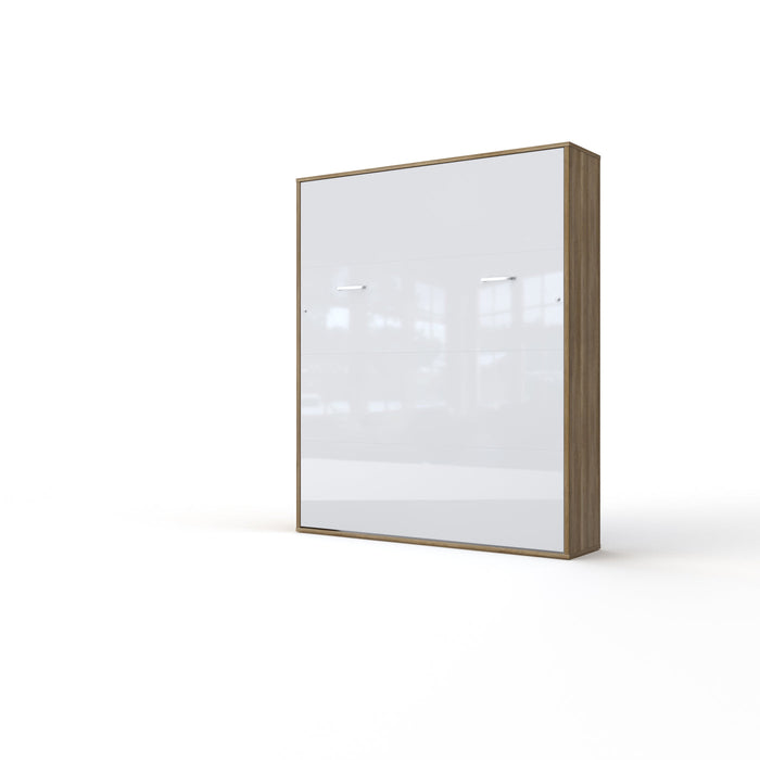 Maxima House Vertical Murphy Bed Invento, European Queen Size with mattress and 2 storage cabinets IN160V-08/09W - Bed & Sofa Hub