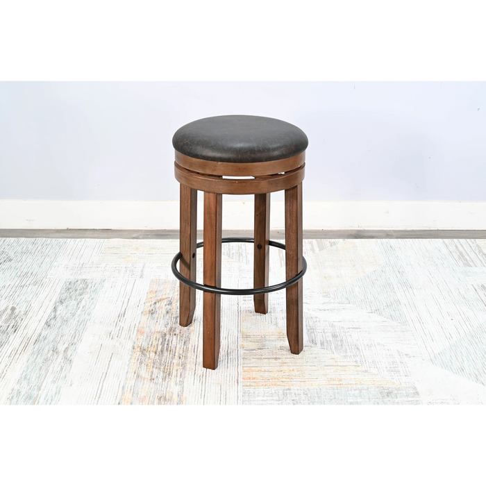 Sunny Designs Bar Swivel Stool with Cushion Seat Buckskin - Bed & Sofa Hub