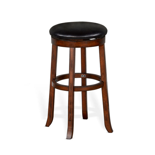 Sunny Designs Bar Swivel Stool, Cushion Seat Vintage Mocha - Bed & Sofa Hub