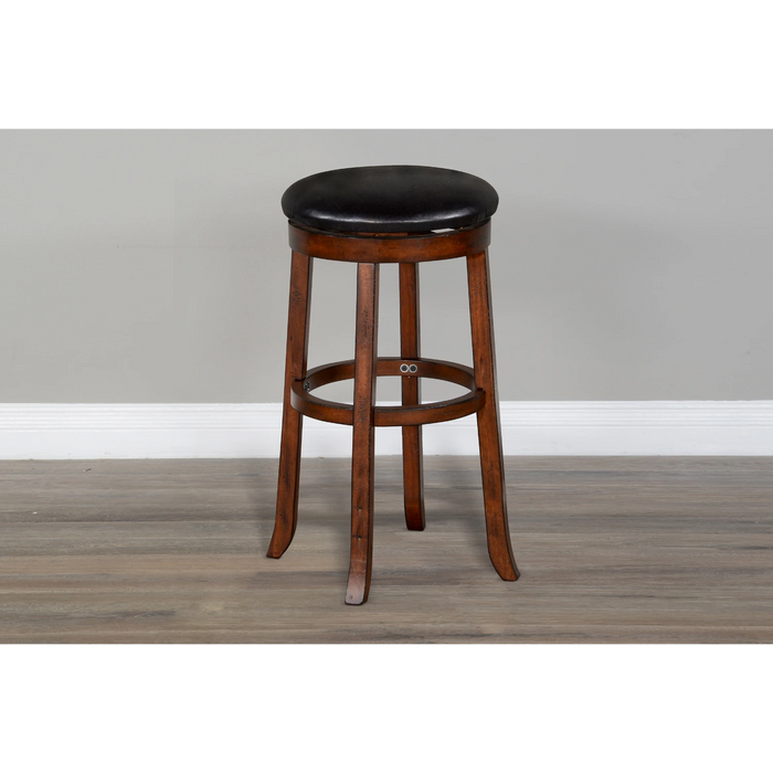 Sunny Designs Bar Swivel Stool, Cushion Seat Vintage Mocha - Bed & Sofa Hub