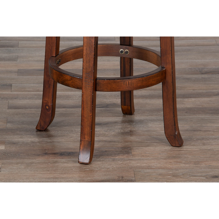 Sunny Designs Bar Swivel Stool, Cushion Seat Vintage Mocha - Bed & Sofa Hub