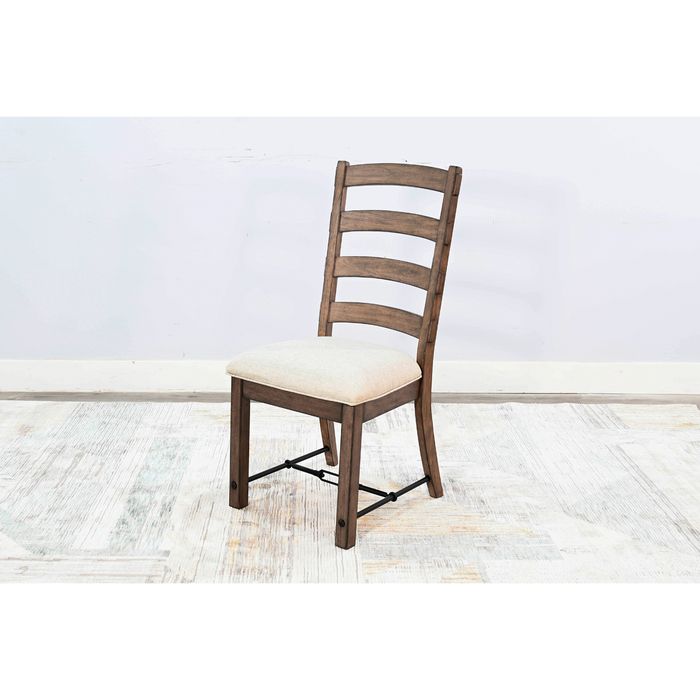 Sunny Designs Yellowstone Ladderback Chair, Cushion Seat Buckskin - Bed & Sofa Hub