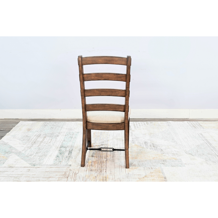 Sunny Designs Yellowstone Ladderback Chair, Cushion Seat Buckskin - Bed & Sofa Hub