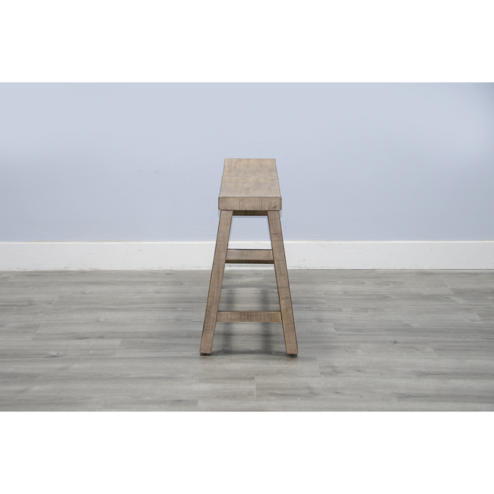 Sunny Designs Beach Pebble Counter Bench, Wood Seat Beach Pebble - Bed & Sofa Hub