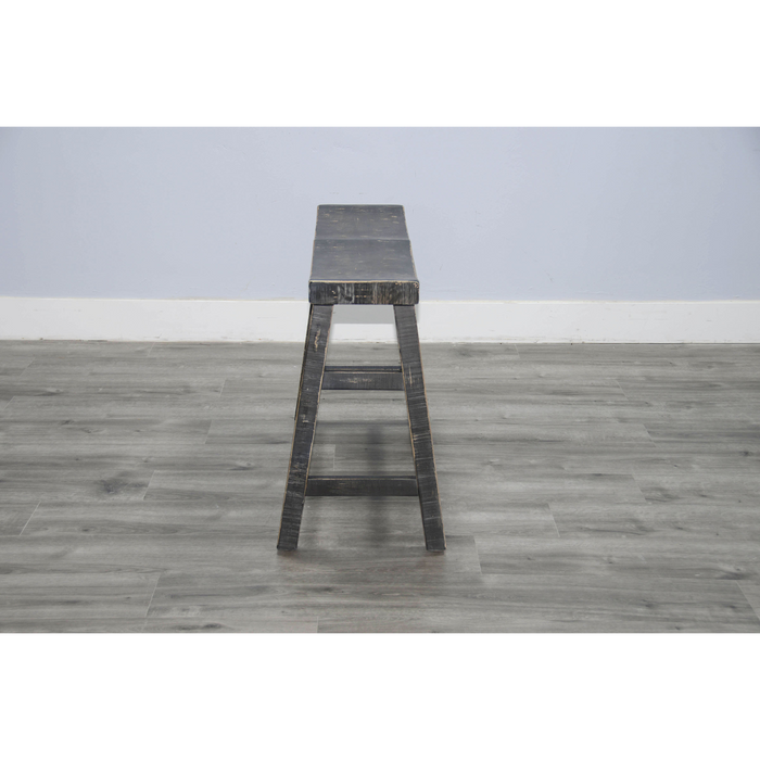 Sunny Designs Black Sand Counter Bench, Wood Seat Black Sand - Bed & Sofa Hub