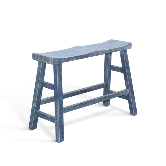 Sunny Designs Ocean Blue Counter Bench, Wood Seat Ocean Blue - Bed & Sofa Hub