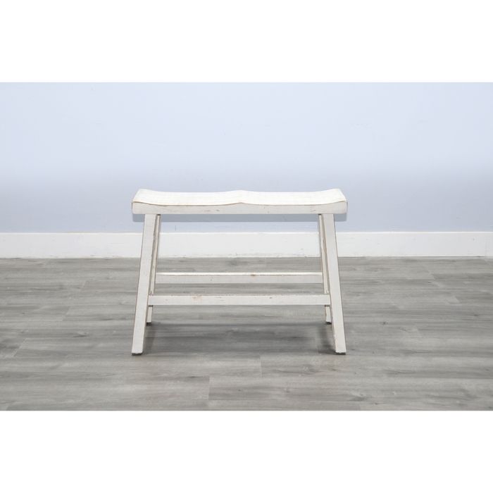 Sunny Designs White Sand Counter Bench, Wood Seat White Sand - Bed & Sofa Hub