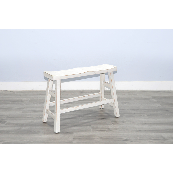 Sunny Designs White Sand Counter Bench, Wood Seat White Sand - Bed & Sofa Hub