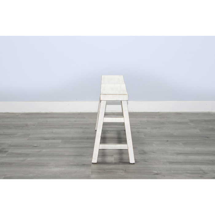 Sunny Designs White Sand Counter Bench, Wood Seat White Sand - Bed & Sofa Hub