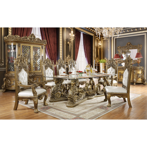 Homey Design HD-1802 – 7PC DINING SET - Bed & Sofa Hub