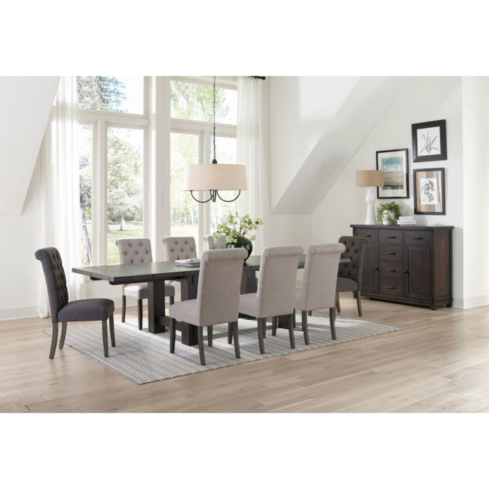 Coaster Phelps 7-piece Rectangular Dining Table Room Set Distressed Noir - Bed & Sofa Hub