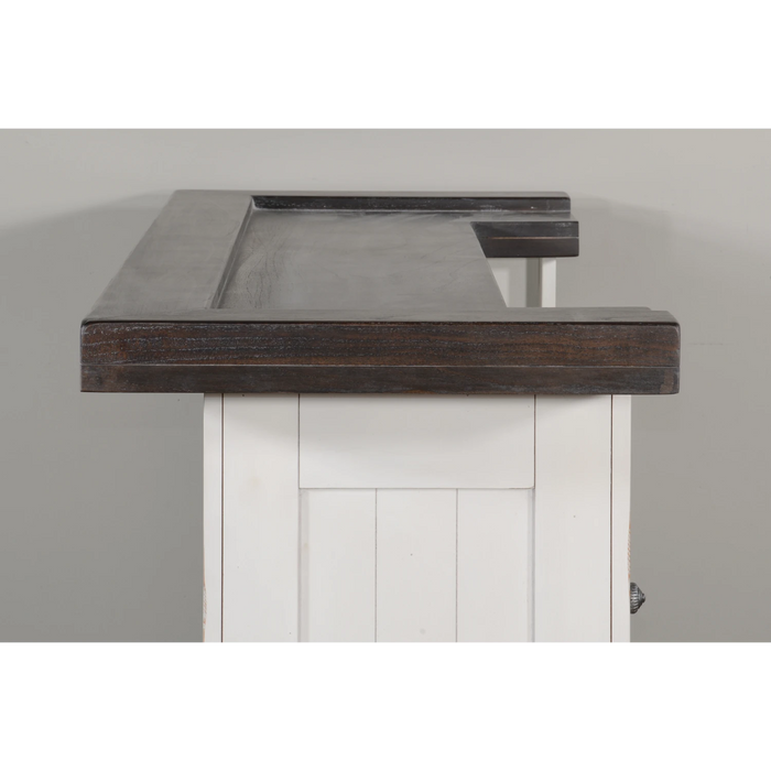 Sunny Designs 78" Farmhouse Wood Home Bar European Cottage - Bed & Sofa Hub