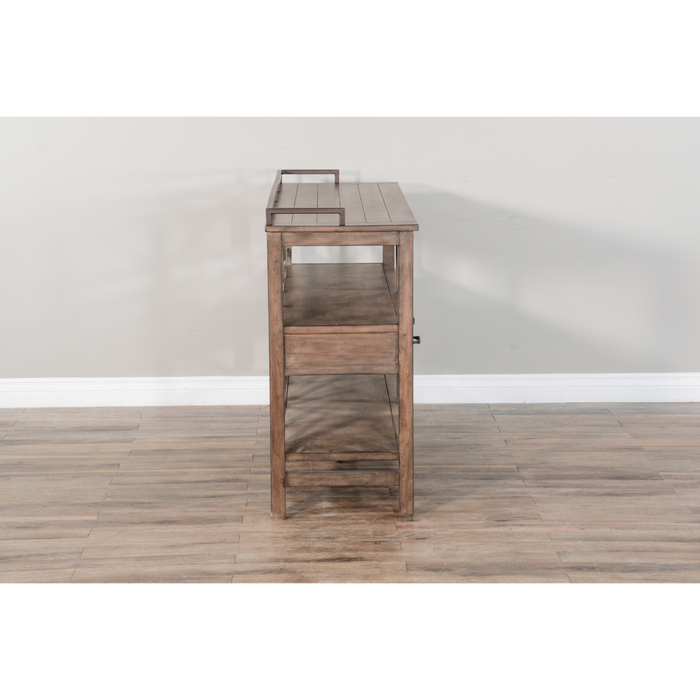 Sunny Designs Buckskin 60" Server with Metal Accents Buckskin - Bed & Sofa Hub