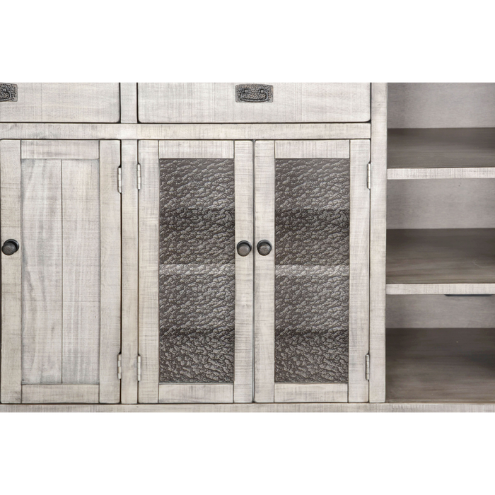 Sunny Designs 80" Transitional Wood Buffet Alpine Grey - Bed & Sofa Hub