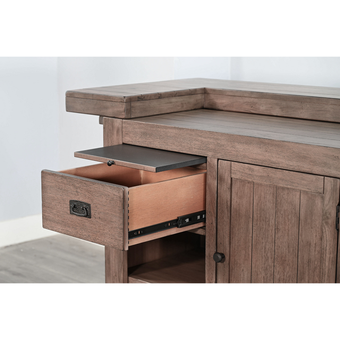 Sunny Designs Buffet & Back Bar Hutch Buckskin - Bed & Sofa Hub