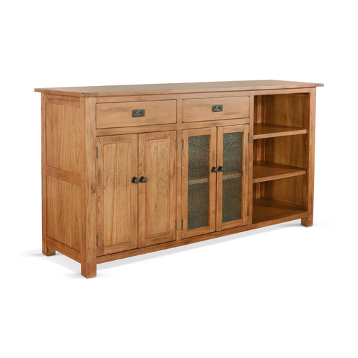 Sunny Designs 80" Transitional Wood Buffet Rustic Oak - Bed & Sofa Hub