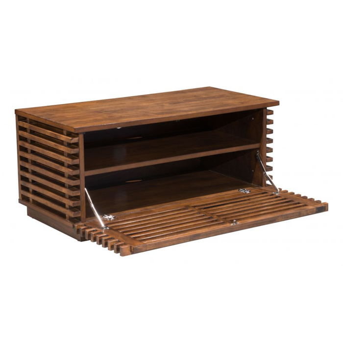 Zuo Linea Narrow Entertainment Stand Walnut - Bed & Sofa Hub