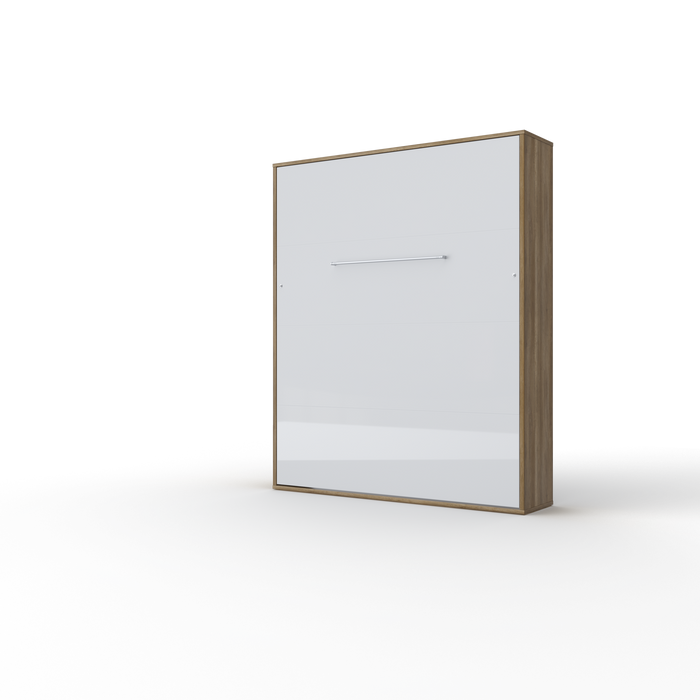 Maxima House Murphy bed Vertical European Queen with mattress and LED included INVENTO IN-14WLED - Bed & Sofa Hub