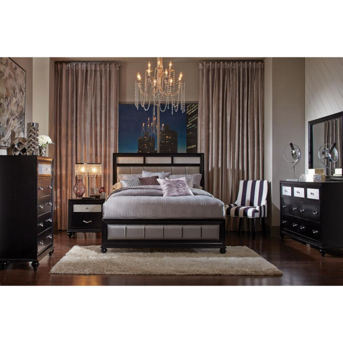 Coaster Barzini 5-piece Bedroom Set Black - Bed & Sofa Hub