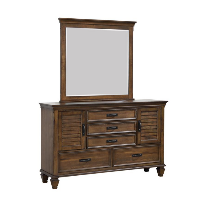 Coaster Devon 5-piece Bedroom Set Burnished Oak - Bed & Sofa Hub