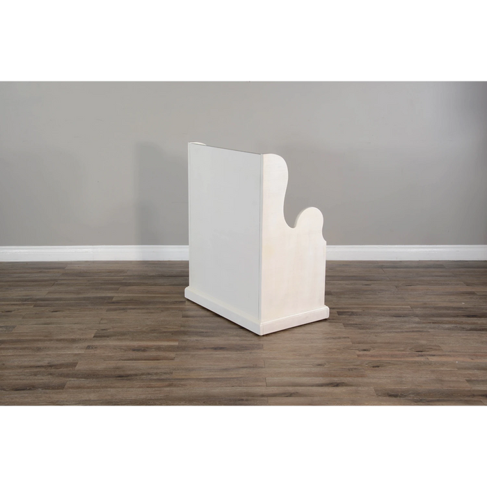 Sunny Designs Hall Seat Bench with Rattan Basket River Birch - Bed & Sofa Hub